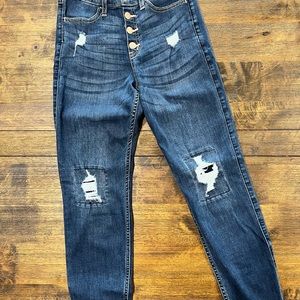 Abercrombie Kids High-Rise Mini Mom Jean